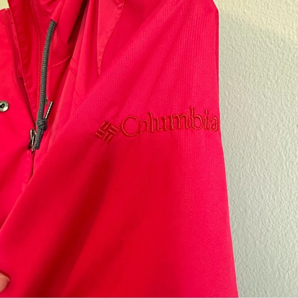 Columbia, Omni-Shield Rain Jacket with Hood and Tie, Pink, Women's Size Medium - Picture 4 of 16